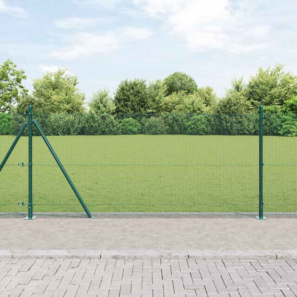 Welded Wire Fence with Concrete Base 25 x 0.8 m (W x H)