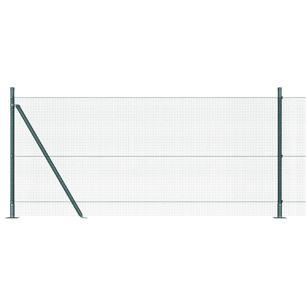 Welded Wire Fence with Concrete Base 25 x 0.8 m (W x H)