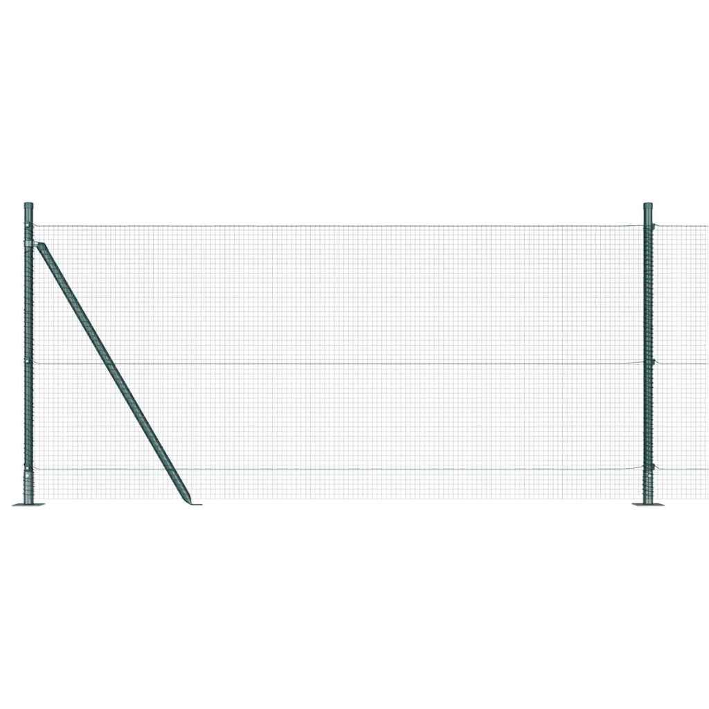 Welded Wire Fence with Concrete Base 25 x 0.8 m (W x H)