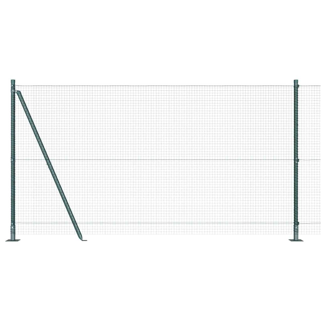 Welded Wire Fence with Concrete Base 25 x 1.2 m (W x H)