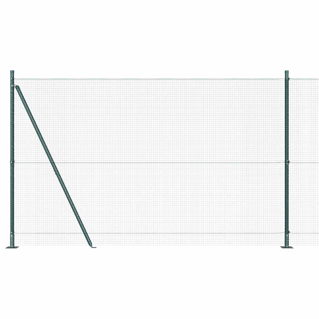 Welded Wire Fence with Concrete Base 25 x 1.5 m (W x H)