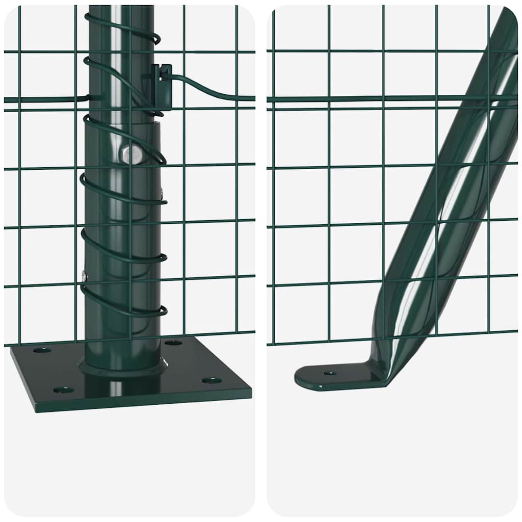 Welded Wire Fence with Concrete Base 100 x 0.5 m (W x H)