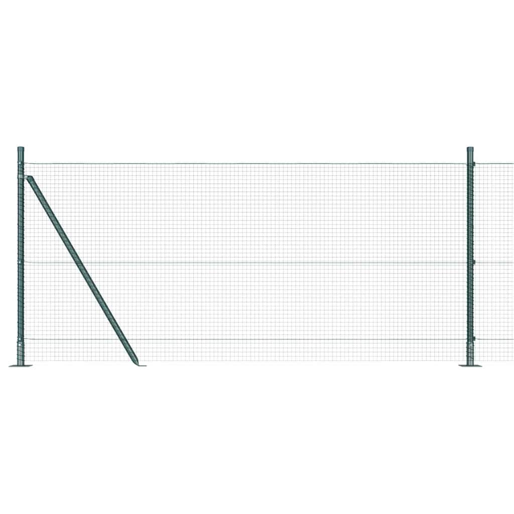 Welded Wire Fence with Concrete Base 100 x 0.8 m (W x H)