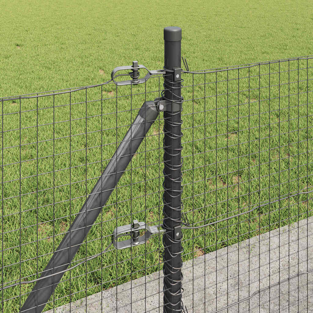 Welded Wire Fence with Concrete Base 25 x 0.5 m (W x H)
