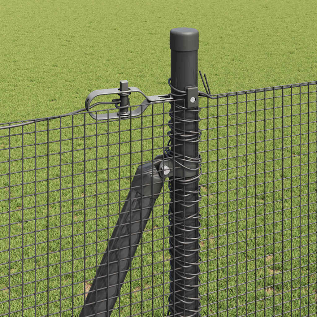 Welded Wire Fence with Concrete Base 25 x 1.5 m (W x H)