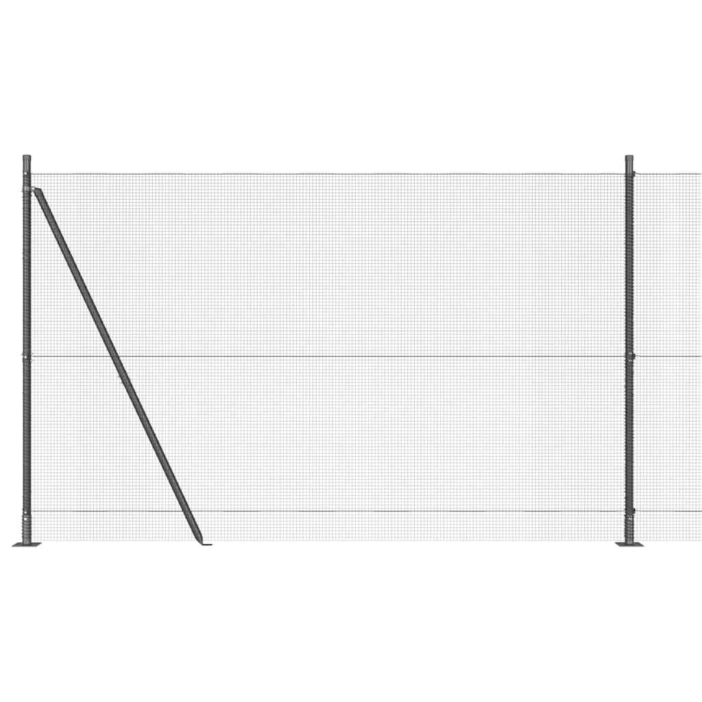 Welded Wire Fence with Concrete Base 25 x 1.5 m (W x H)