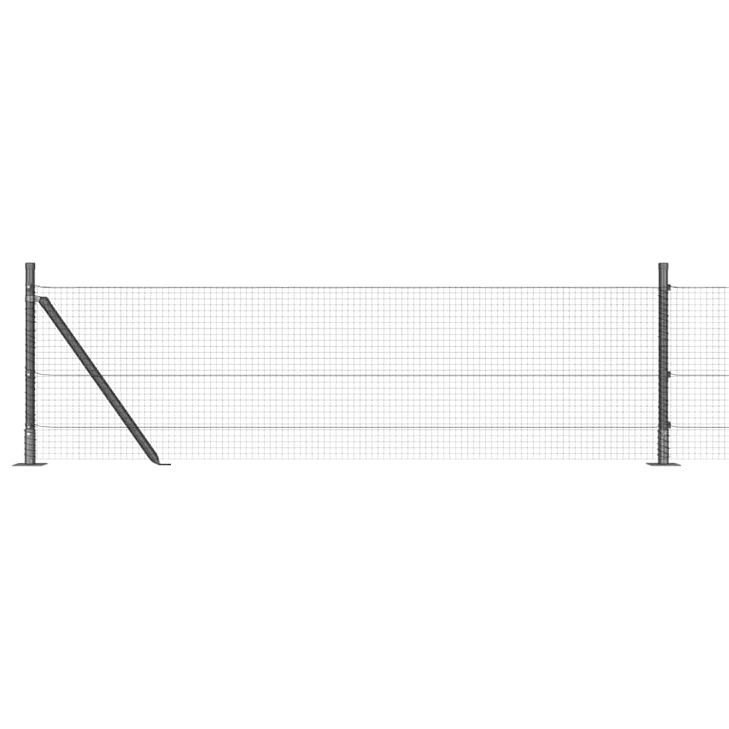 Welded Wire Fence with Concrete Base 100 x 0.6 m (W x H)