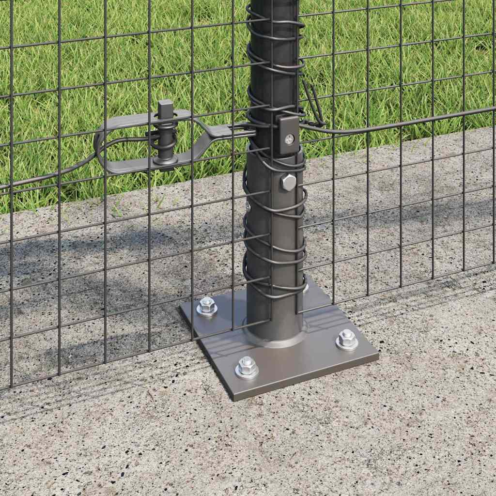 Welded Wire Fence with Concrete Base 100 x 0.8 m (W x H)