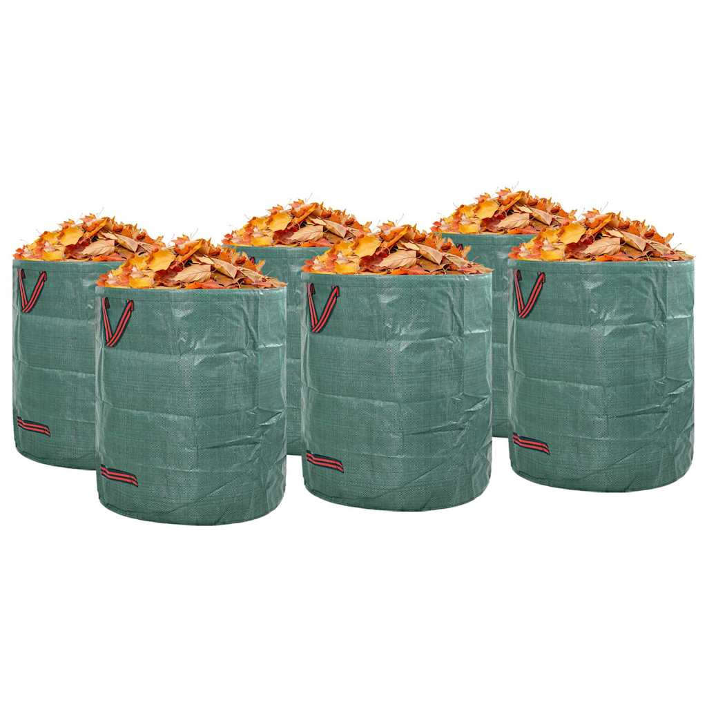 Garden Waste Bags 12 pcs Green 45 x 45 x 76 cm Polypropylene