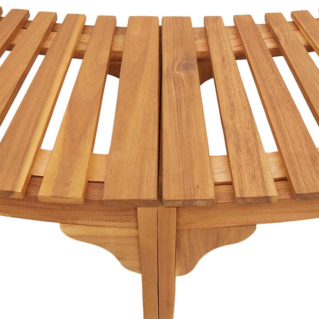 Hot Tub Surround Half-Round Brown 252 x 112 x 55.5 cm