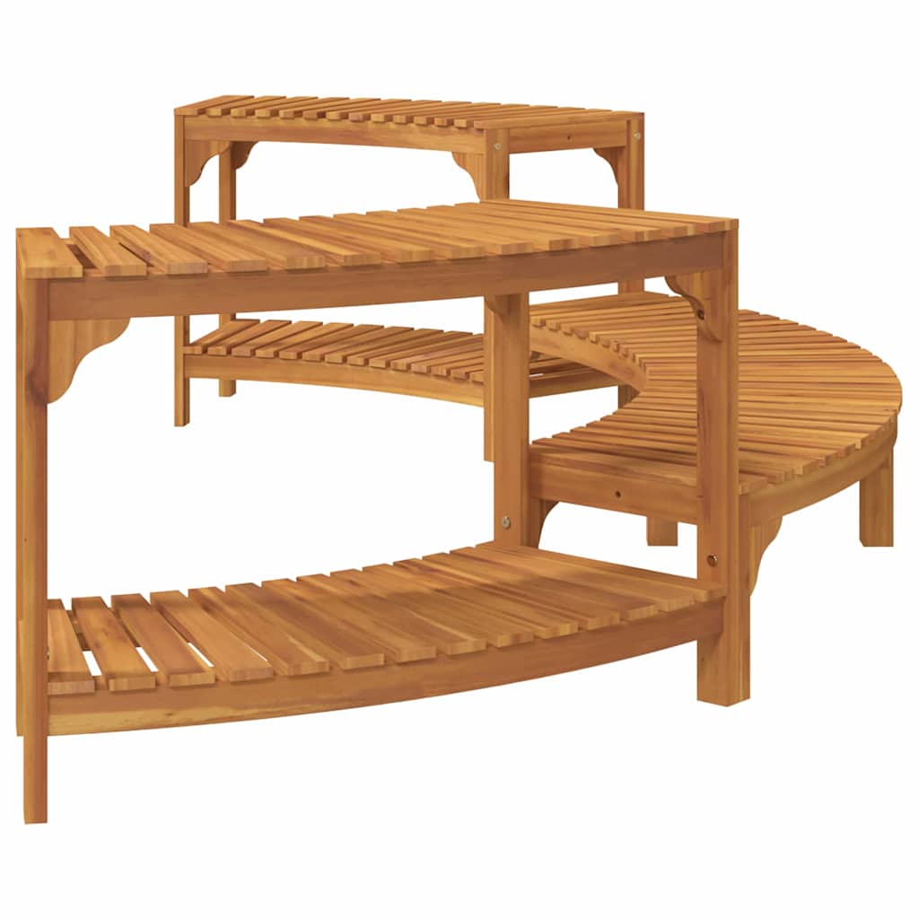 Hot Tub Surround Half-Round Brown 272 x 120 x 55.5 cm