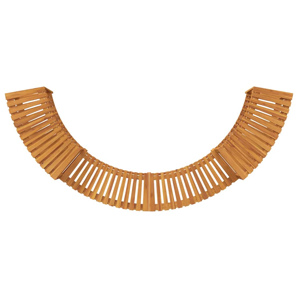 Hot Tub Surround Half-Round Brown 272 x 120 x 55.5 cm
