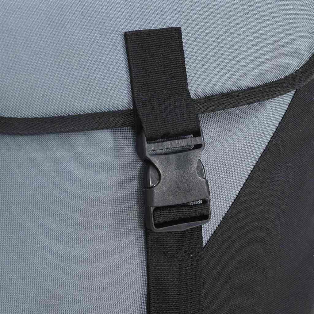 Bicycle Bag Grey and Black 31.5 x 15.5 x 40 cm Polyester