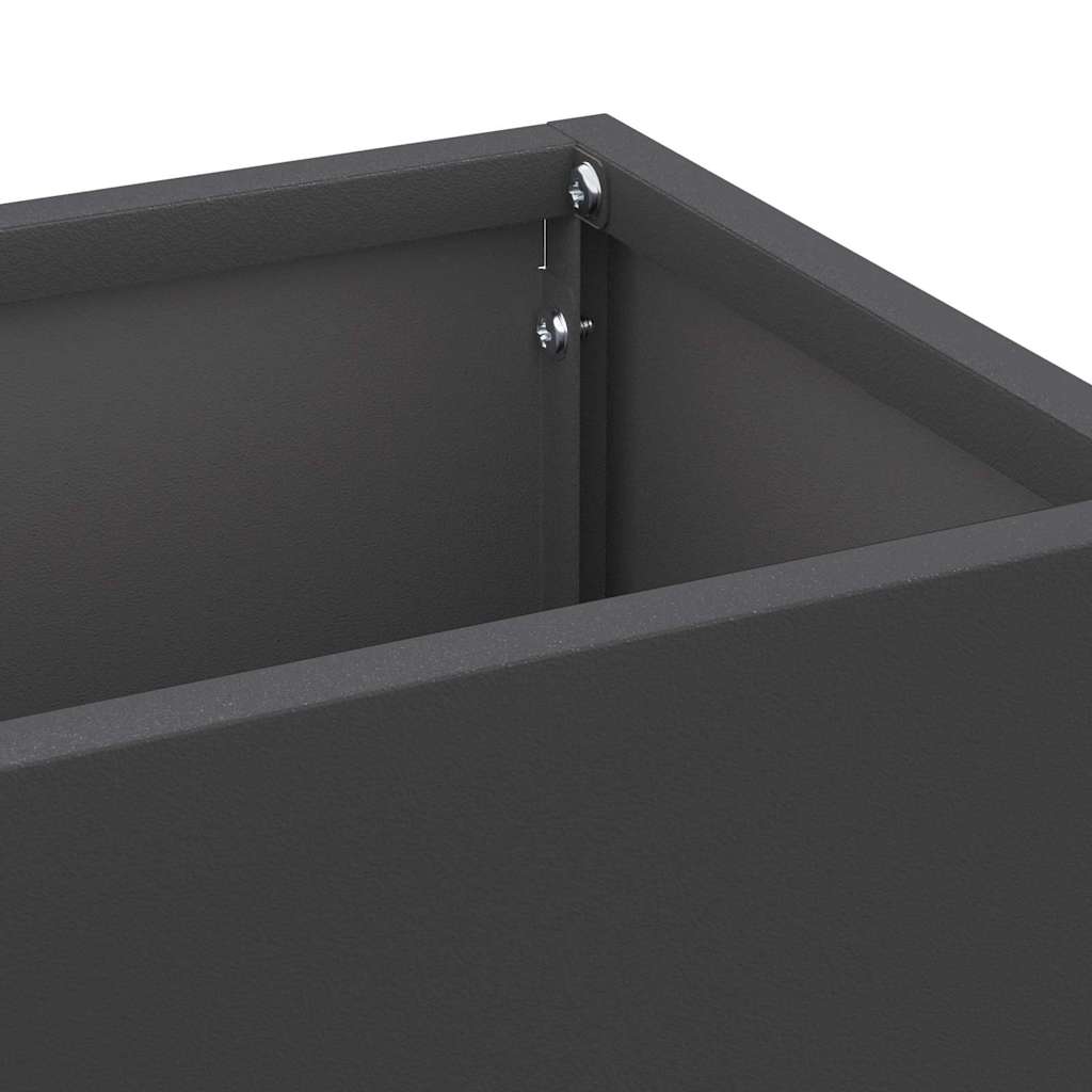 Rain Umbrella Stand Black 15.5 x 15.5 x 49 cm Steel