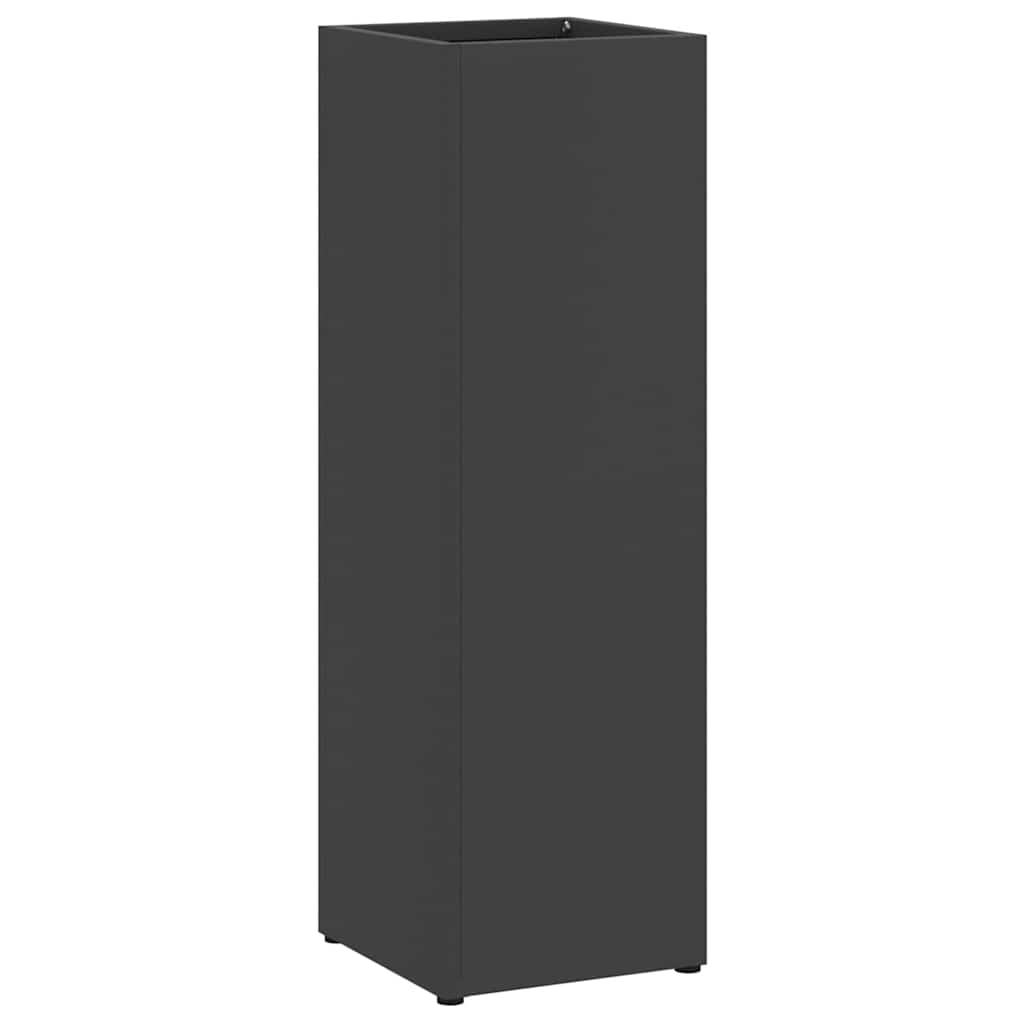 Rain Umbrella Stand Black 15.5 x 15.5 x 49 cm Steel