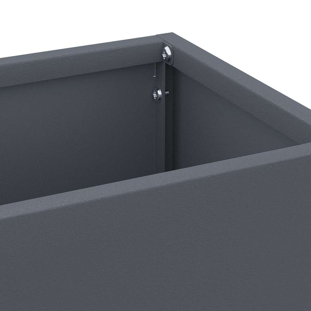 vidaXL Umbrella Stand Anthracite 15.5 x 15.5 x 49 cm Steel