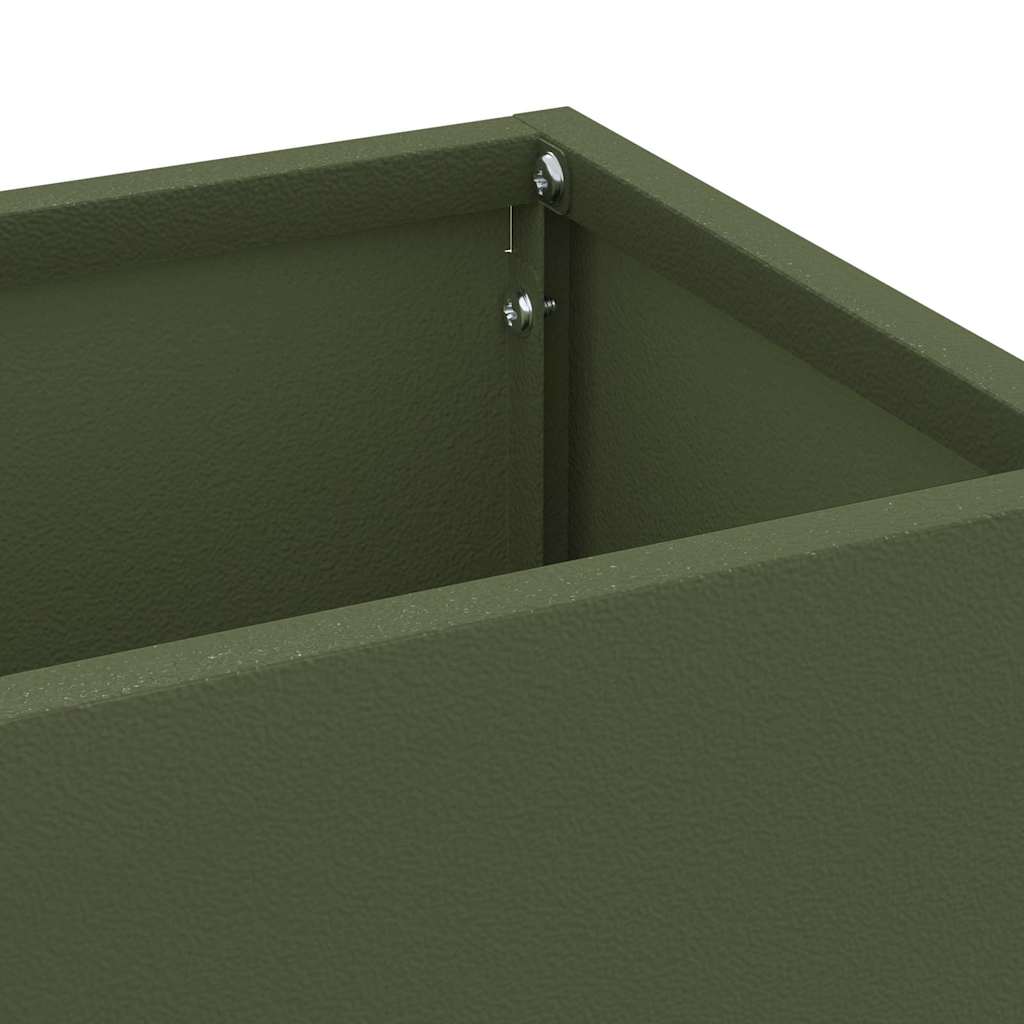 Rain Umbrella Stand Olive 15.5 x 15.5 x 49 cm Steel