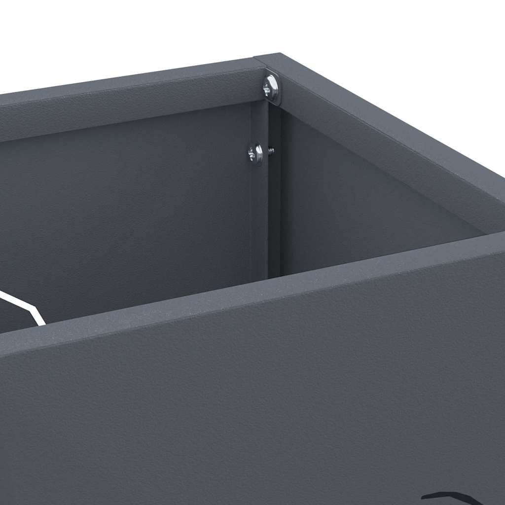 Rain Umbrella Stand Anthracite 15.5 x 15.5 x 49 cm Steel