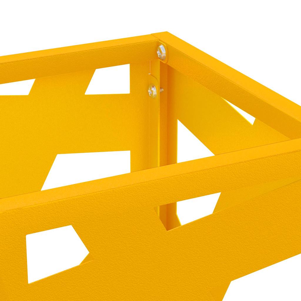 Rain Umbrella Stand Mustard 15.5 x 15.5 x 49 cm Steel