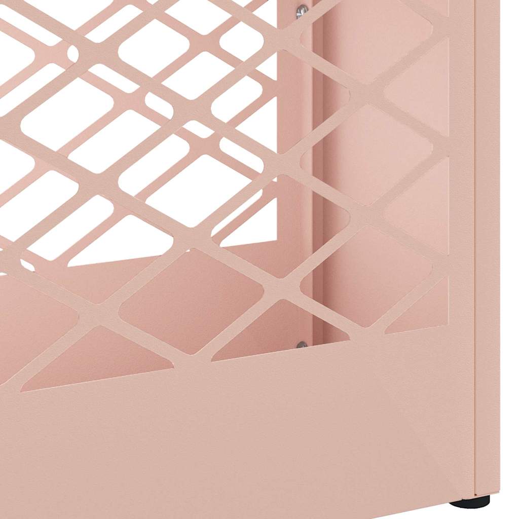 vidaXL Umbrella Stand with Storage Pink 28 x 12 x 41 cm Steel