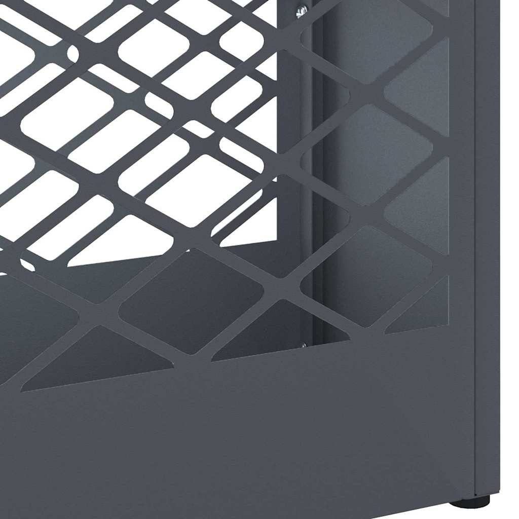 Rain Umbrella Stand Anthracite 28 x 12 x 41 cm Steel