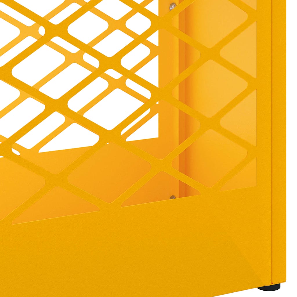 Rain Umbrella Stand Mustard Yellow 28 x 12 x 41 cm Steel