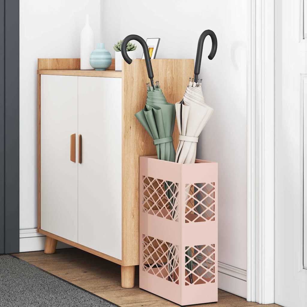 Rain Umbrella Stand Pink 28 x 12 x 41 cm Steel
