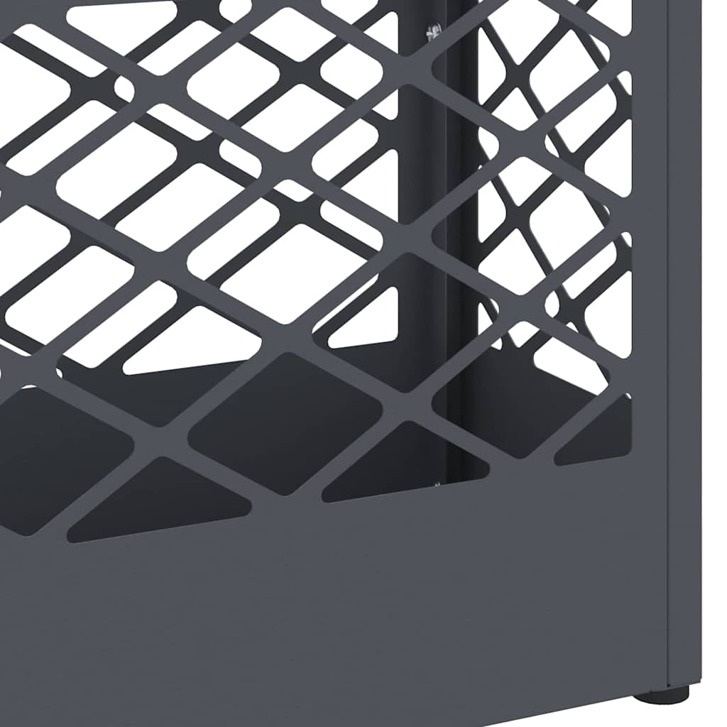 Umbrella Stand Anthracite 28 x 12 x 41 cm Steel