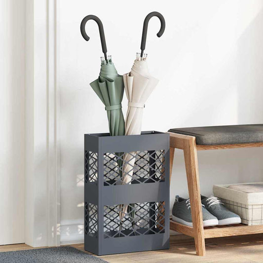 Umbrella Stand Anthracite 28 x 12 x 41 cm Steel