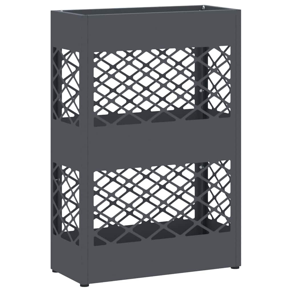 Umbrella Stand Anthracite 28 x 12 x 41 cm Steel