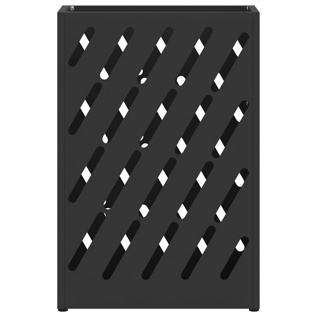 Umbrella Stand Black 28 x 12 x 41 cm Steel