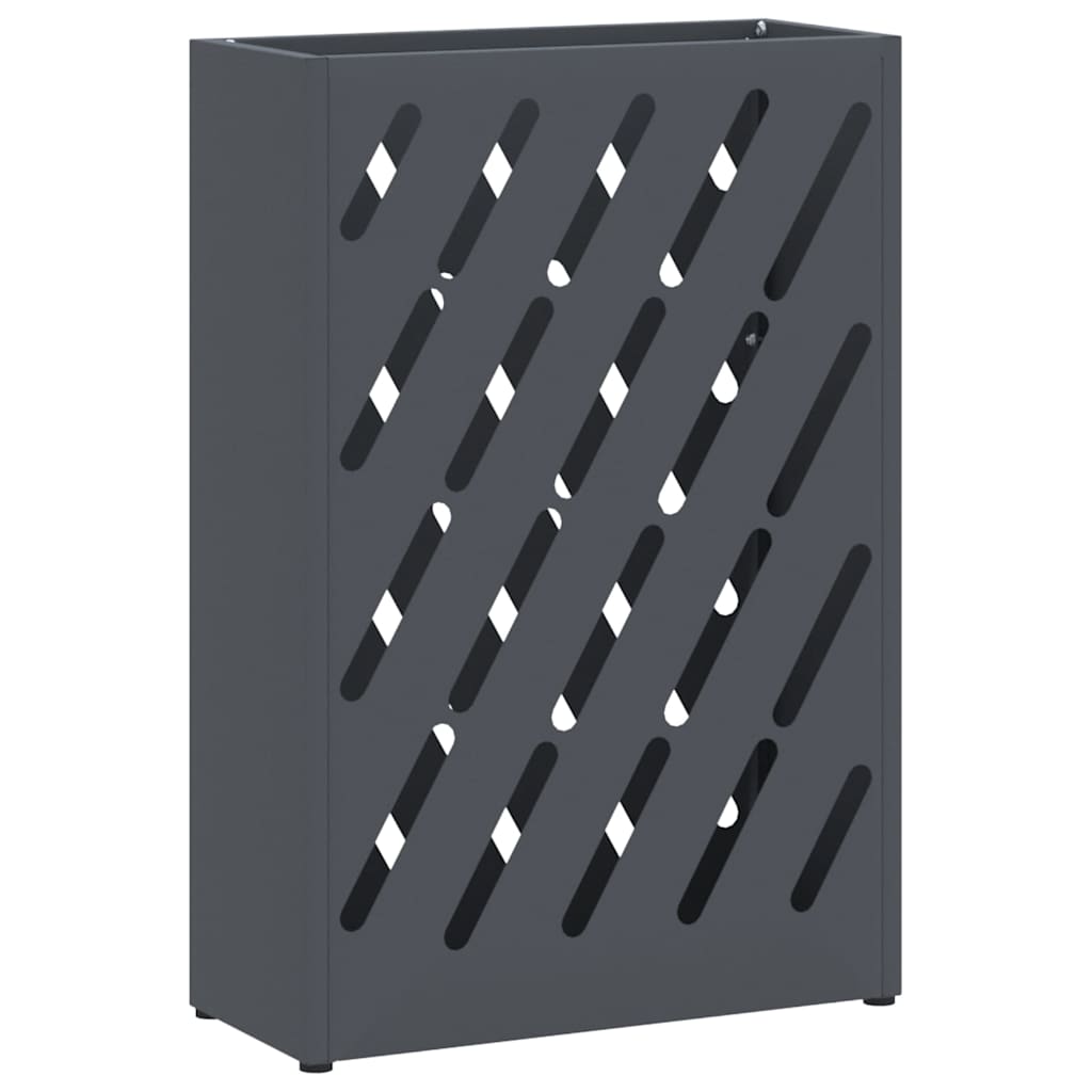 Umbrella Stand Anthracite 28 x 12 x 41 cm Steel