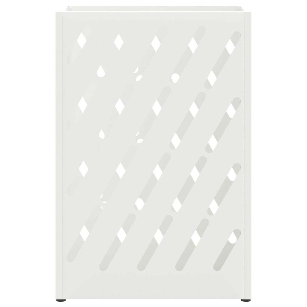 Umbrella Stand White 28 x 12 x 41 cm Steel