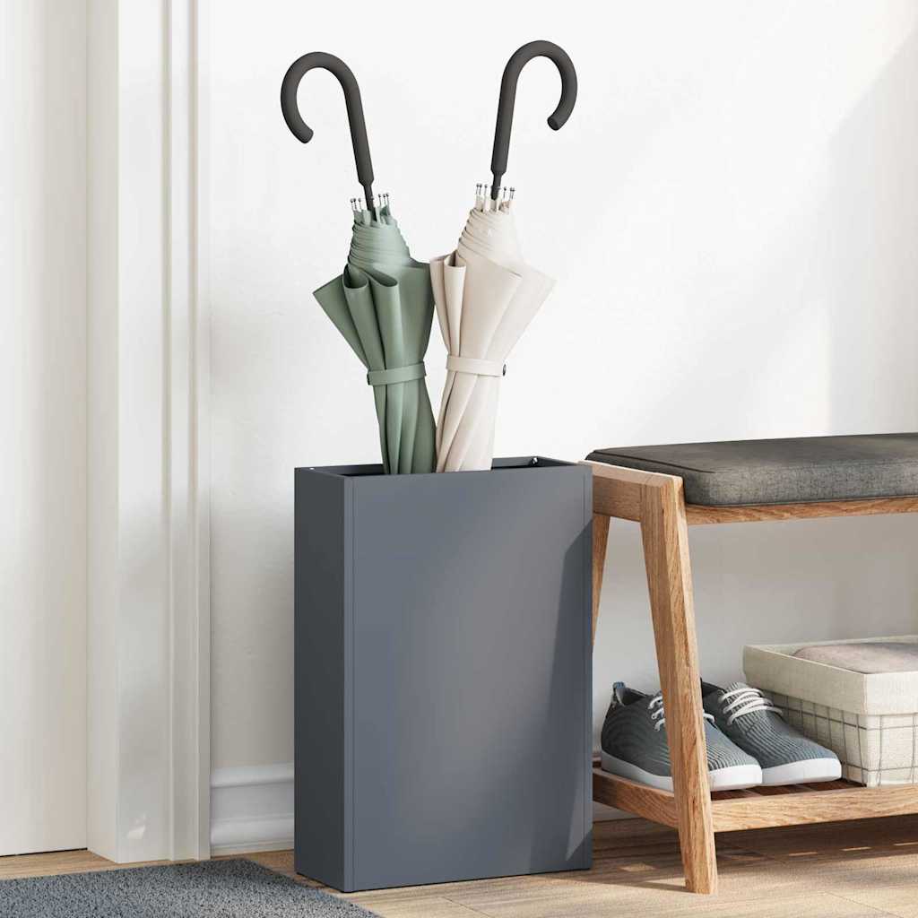 Umbrella Stand Anthracite 28 x 12 x 41 cm Steel