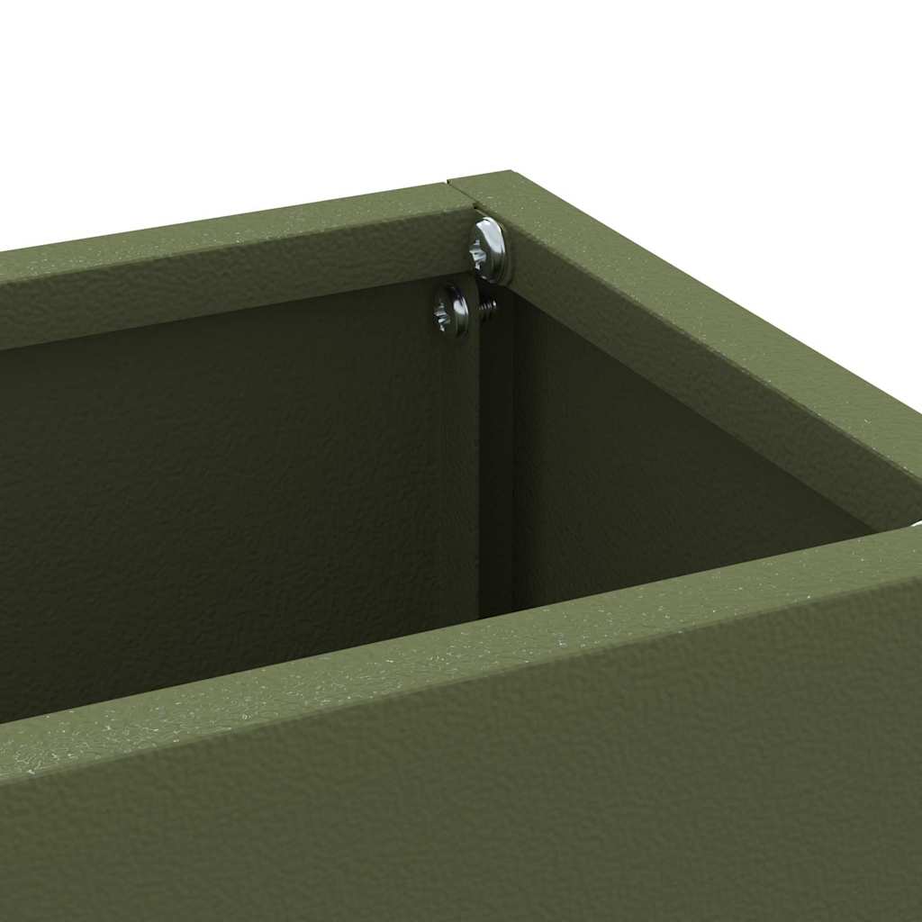 Rain Umbrella Stand Olive Green 28 x 12 x 41 cm Steel