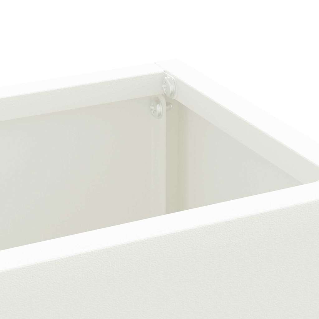 Umbrella Stand White 28 x 12 x 41 cm Steel