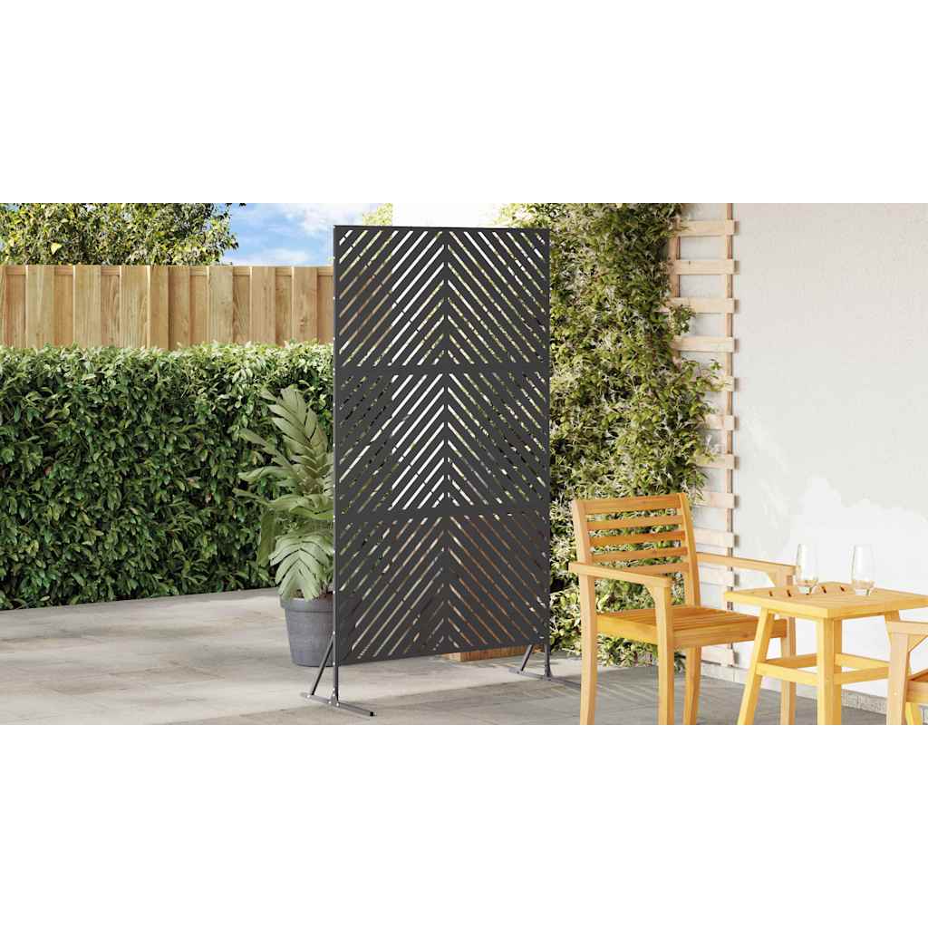 Privacy Screen 100 x 50 x 180 cm Steel Black