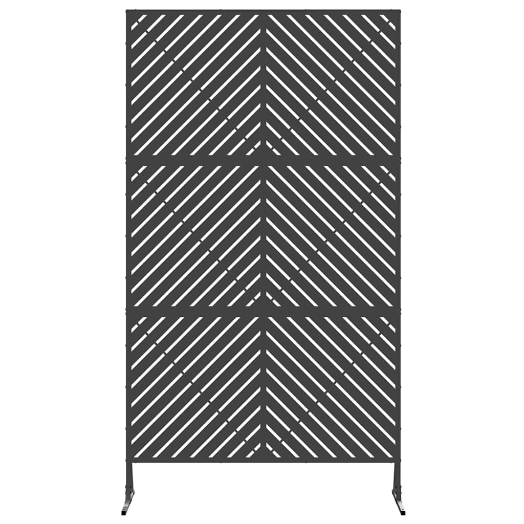Privacy Screen 100 x 50 x 180 cm Steel Black