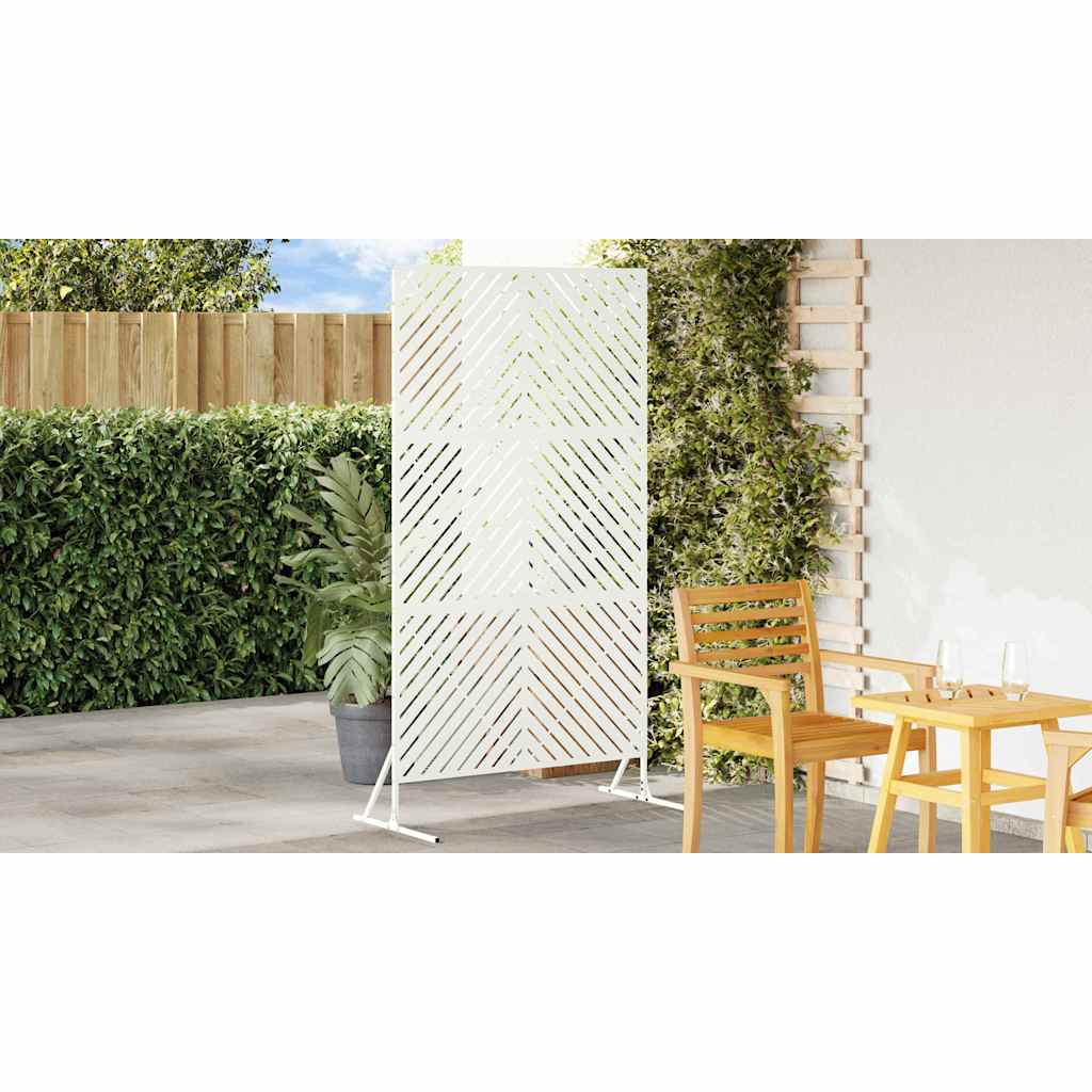 Privacy Screen 100 x 50 x 180 cm Steel White