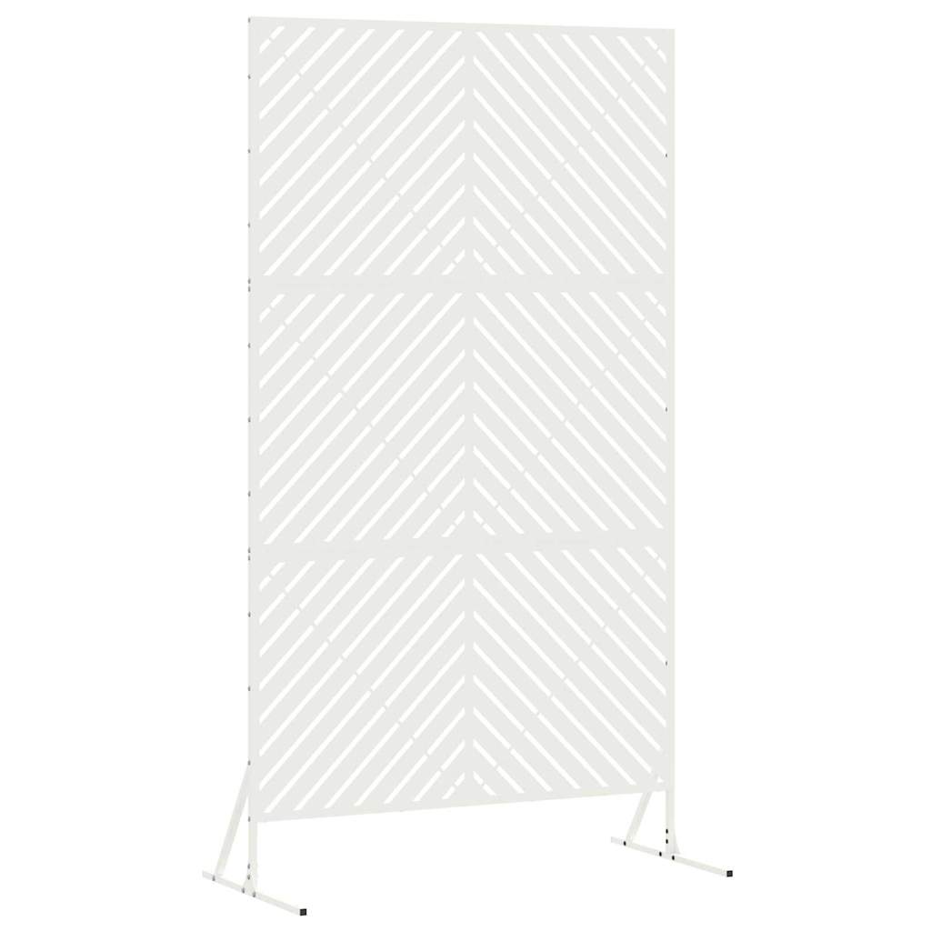 Privacy Screen 100 x 50 x 180 cm Steel White