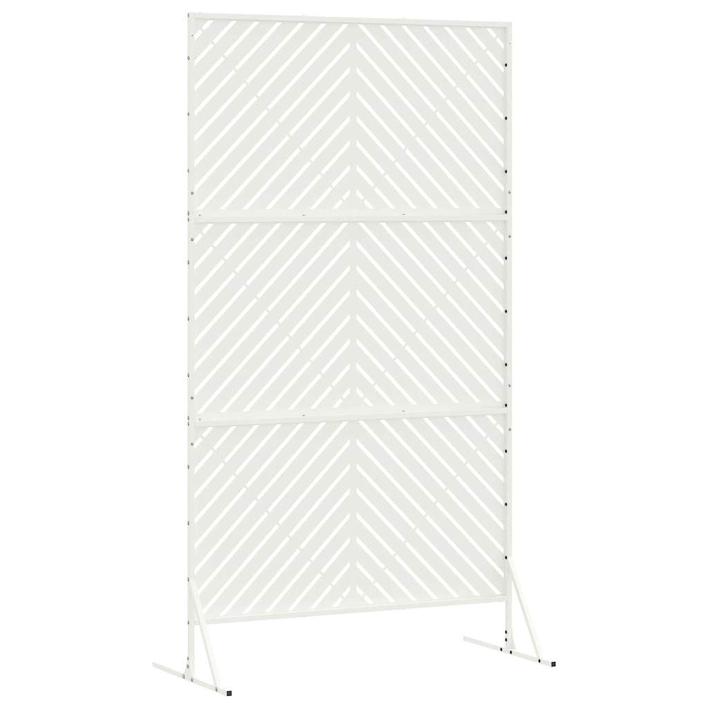 Privacy Screen 100 x 50 x 180 cm Steel White
