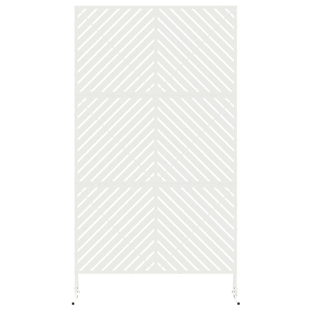 Privacy Screen 100 x 50 x 180 cm Steel White