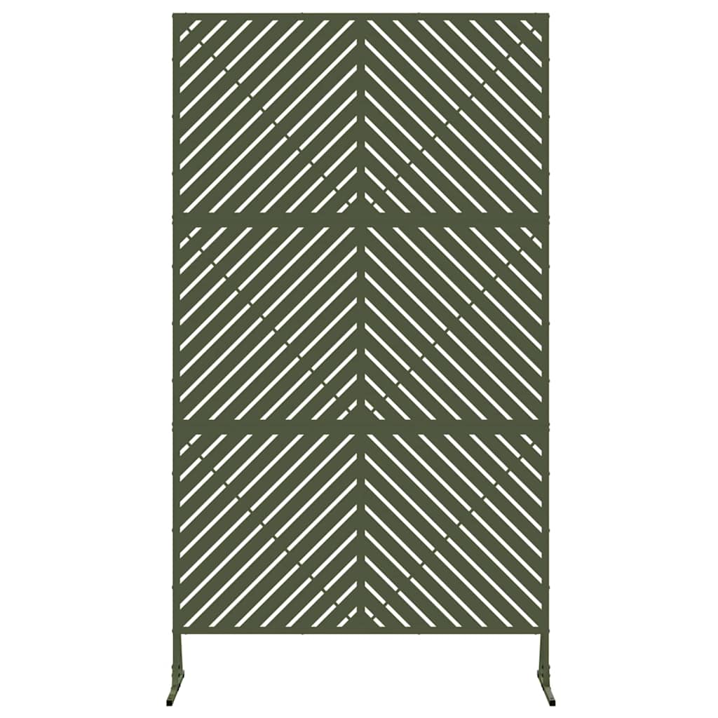 Privacy Screen Olive 100 x 50 x 180 cm Steel