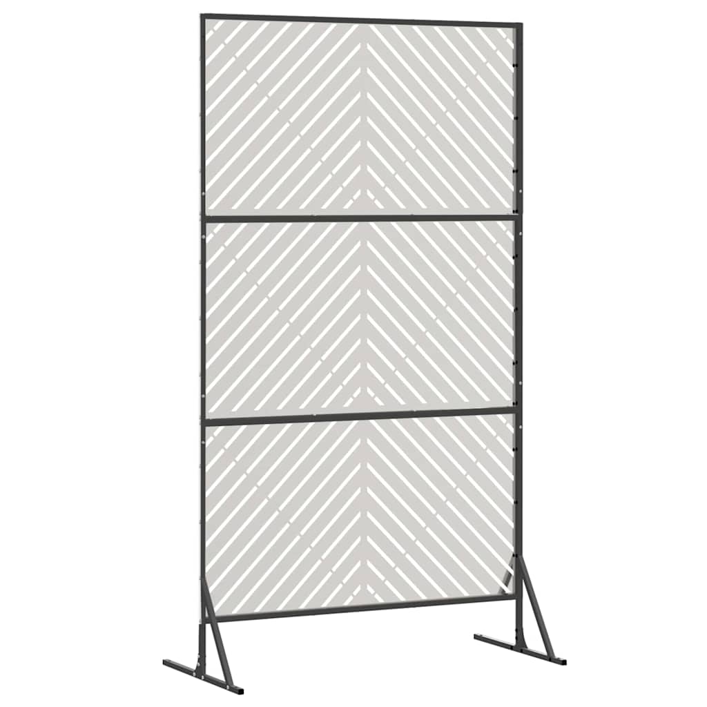 Privacy Screen Grey 100 x 50 x 180 cm Steel