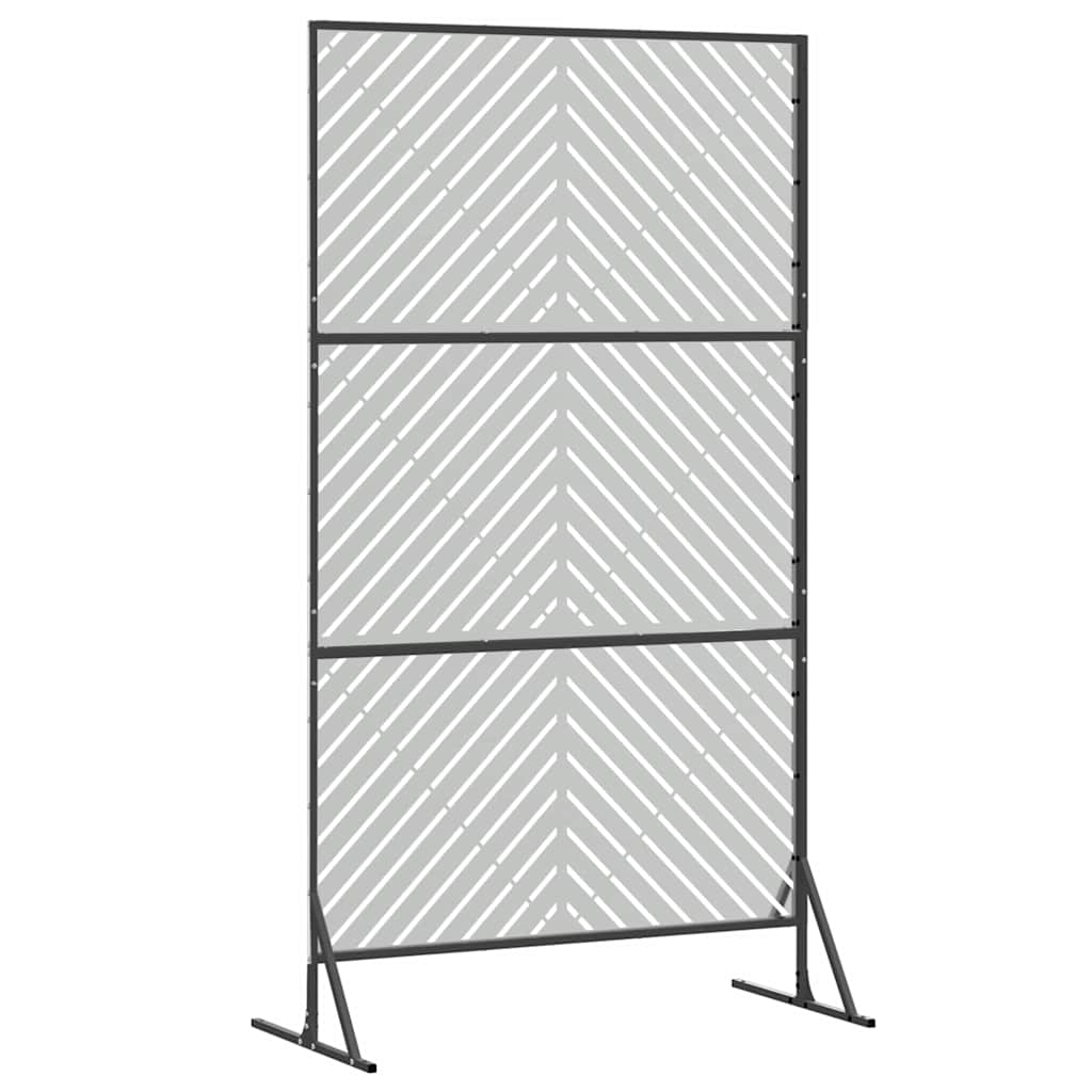 Privacy Screen Grey 100 x 50 x 180 cm Steel