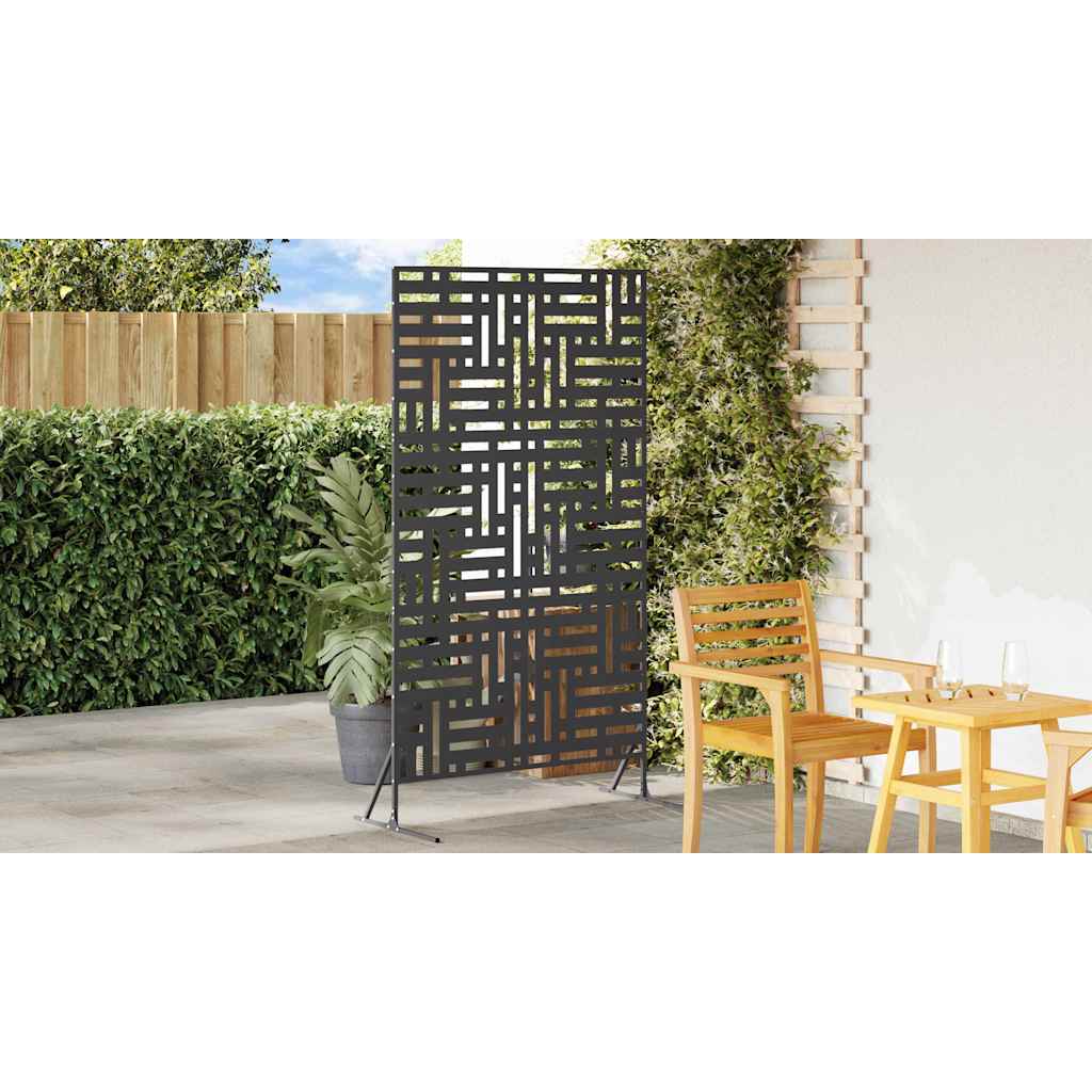 Privacy Screen 100 x 50 x 180 cm Steel Black