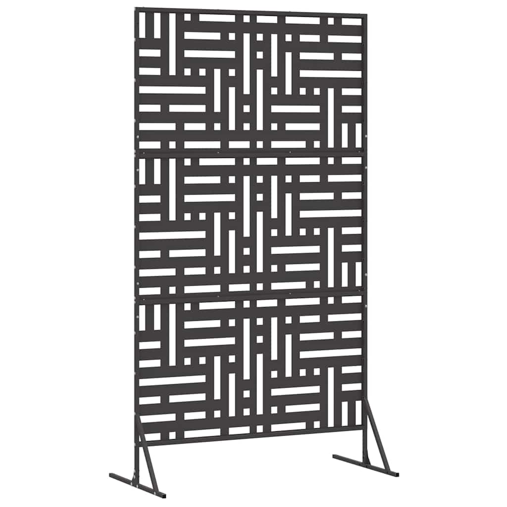 Privacy Screen 100 x 50 x 180 cm Steel Black