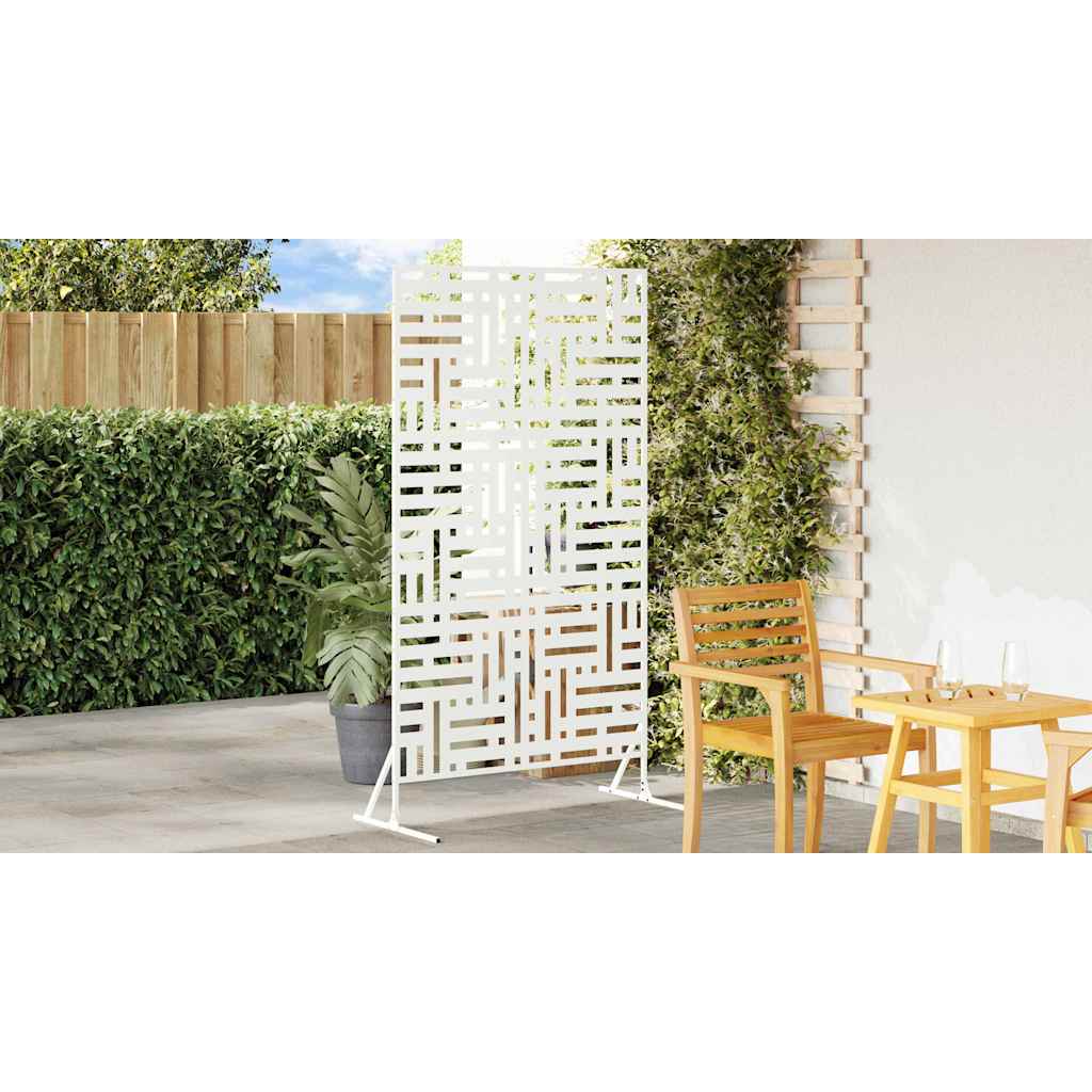 Privacy Screen 100 x 50 x 180 cm Steel White