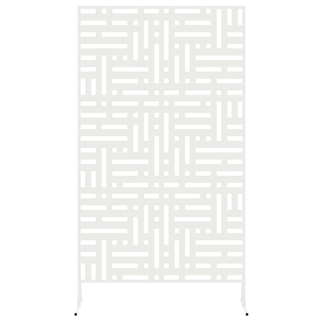 Privacy Screen White 100 x 50 x 180 cm Steel