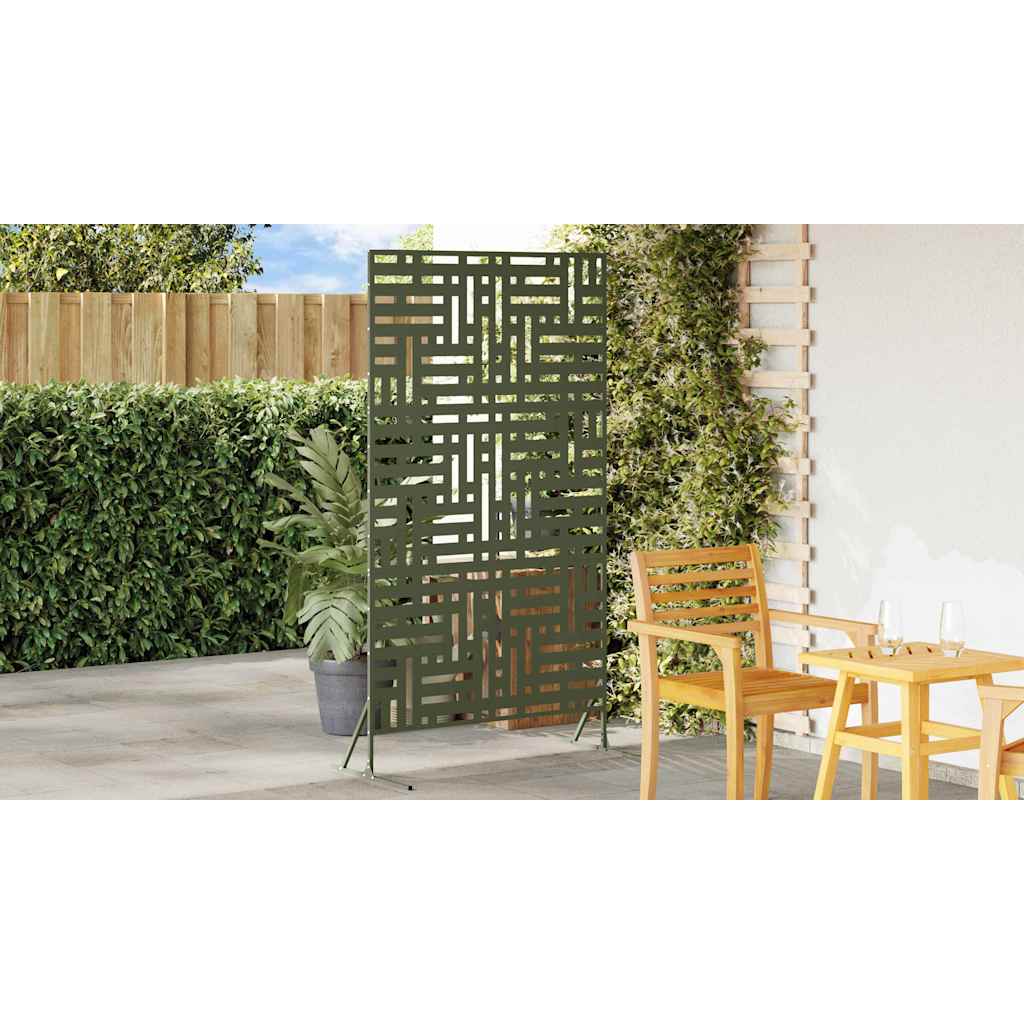Privacy Screen 100 x 50 x 180 cm Steel Olive Green
